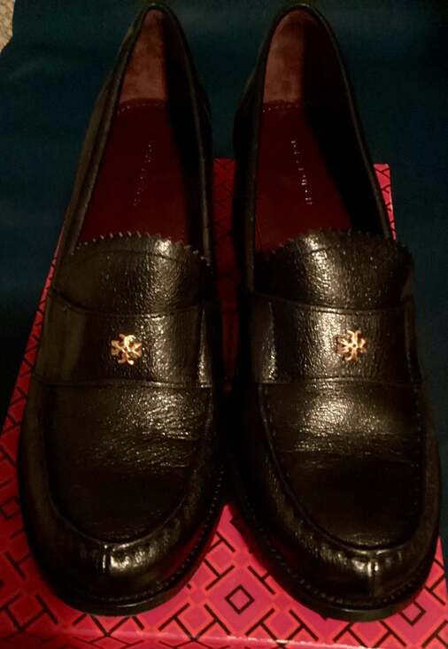 Tory Burch Shoes - Tory Burch Heeled Loafers - Black